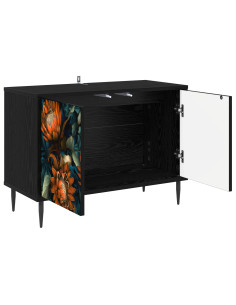 Mobile TV LOCHEM 69 x 33 x 50,5 cm Rovere Nero 2