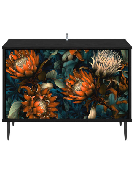 Mobile TV LOCHEM 69 x 33 x 50,5 cm Rovere Nero
