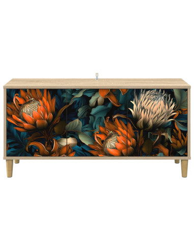 Mobile TV LOCHEM 102 x 33 x 50 cm Sonoma Legno ingegnerizzato