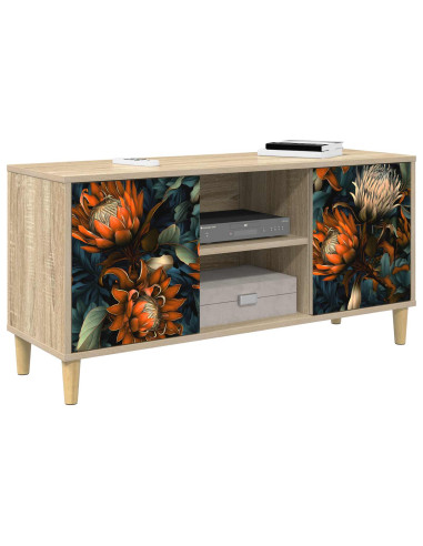 Mobile TV LOCHEM 102 x 33 x 50 cm Sonoma Legno ingegnerizzato