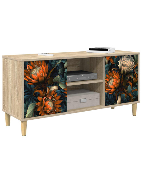 Mobile TV LOCHEM 102 x 33 x 50 cm Sonoma Legno ingegnerizzato
