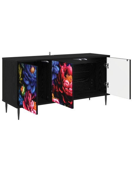 Mobile TV KIEL 102 x 33 x 51 cm Rovere Nero