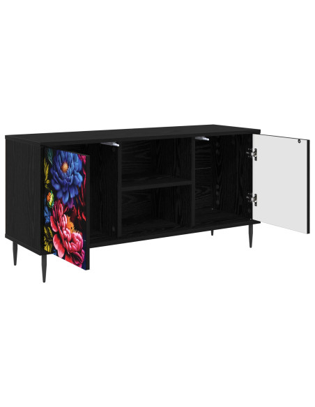 Mobile TV KIEL 102 x 33 x 51 cm Rovere Nero