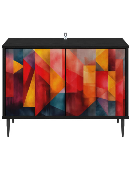 Mobile TV HEESCH 69 x 33 x 50,5 cm Rovere Nero