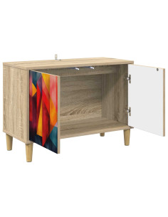 Mobile TV HEESCH 69 x 33 x 50 cm Sonoma Legno ingegnerizzato 2