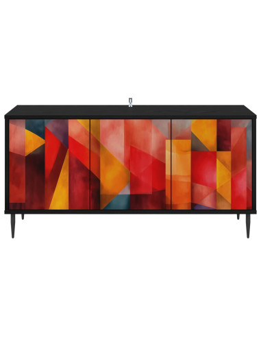 Mobile TV HEESCH 102 x 33 x 51 cm Rovere Nero