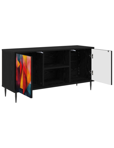 Mobile TV HEESCH 102 x 33 x 51 cm Rovere Nero