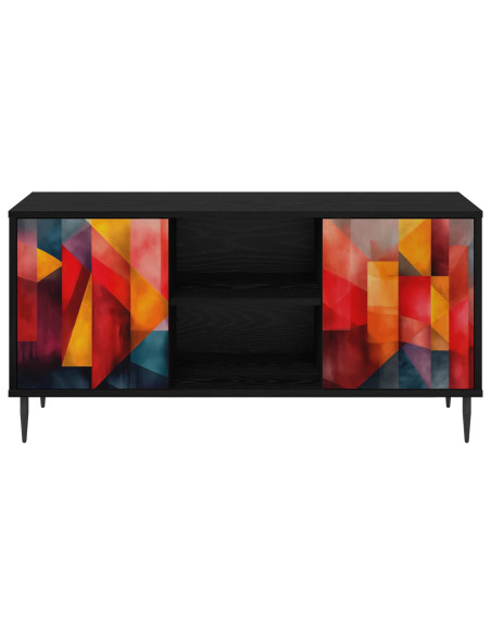 Mobile TV HEESCH 102 x 33 x 51 cm Rovere Nero
