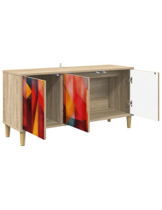 Mobile TV HEESCH 102 x 33 x 50 cm Sonoma Legno ingegnerizzato 2