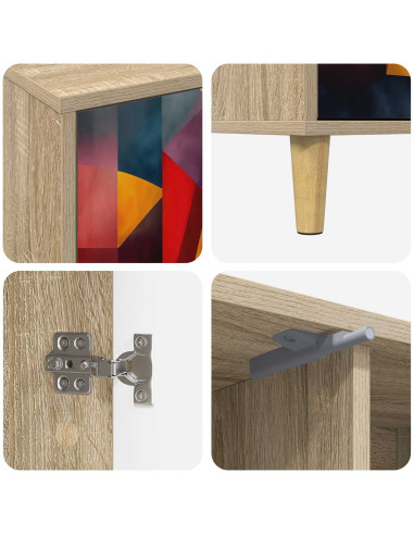 Mobile TV HEESCH 102 x 33 x 50 cm Sonoma Legno ingegnerizzato
