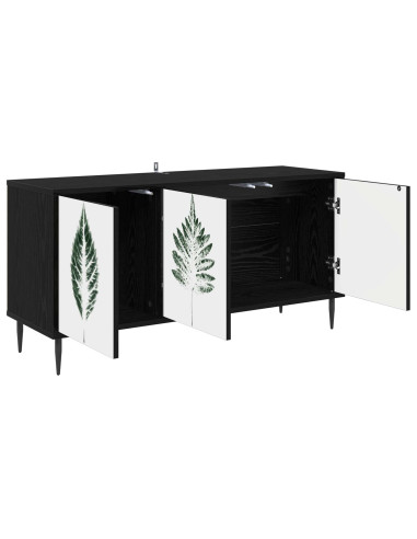 Mobile TV HANAU 102 x 33 x 51 cm Rovere Nero