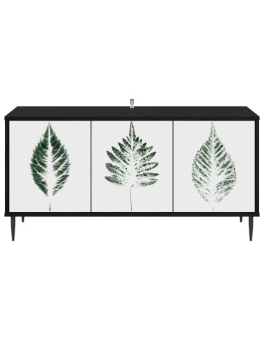 Mobile TV HANAU 102 x 33 x 51 cm Rovere Nero