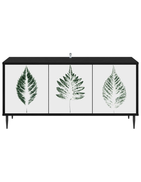 Mobile TV HANAU 102 x 33 x 51 cm Rovere Nero
