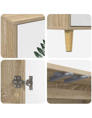 Mobile TV HANAU 102 x 33 x 50 cm Sonoma Legno ingegnerizzato