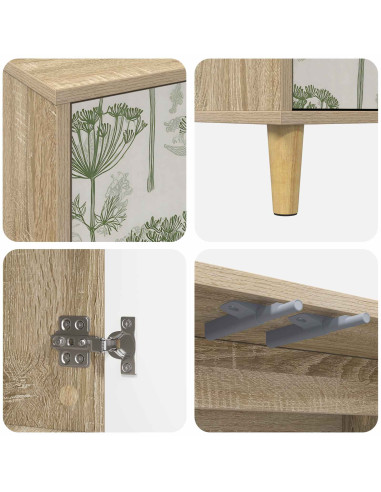 Mobile TV GOTHA 69 x 33 x 50 cm Sonoma Legno ingegnerizzato