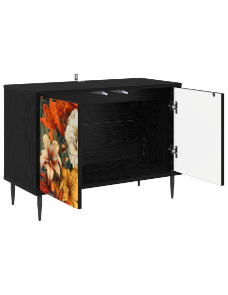 Mobile TV GENNEP 69 x 33 x 50,5 cm Rovere Nero