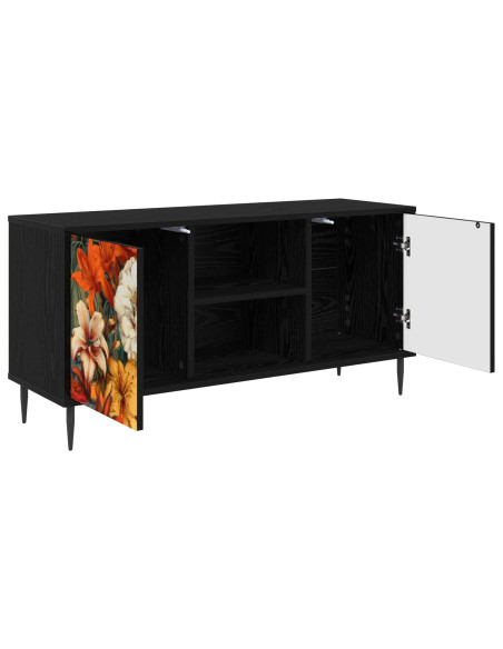 Mobile TV GENNEP 102 x 33 x 51 cm Rovere Nero