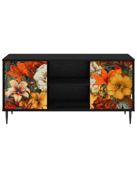 Mobile TV GENNEP 102 x 33 x 51 cm Rovere Nero