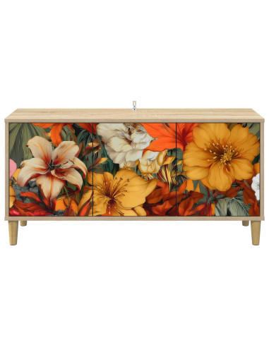 Mobile TV GENNEP 102 x 33 x 50 cm Sonoma Legno ingegnerizzato