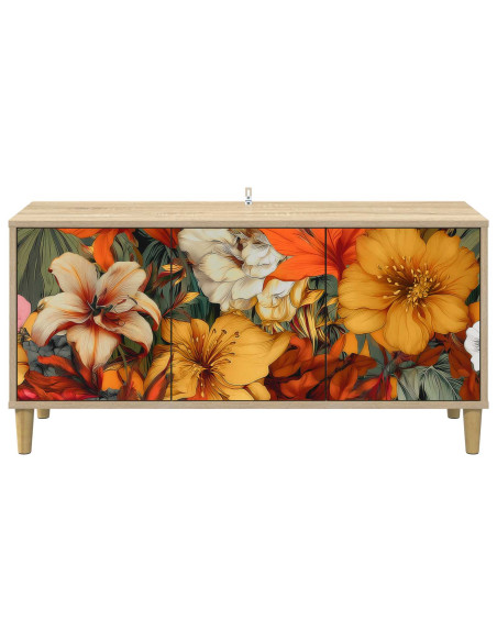 Mobile TV GENNEP 102 x 33 x 50 cm Sonoma Legno ingegnerizzato
