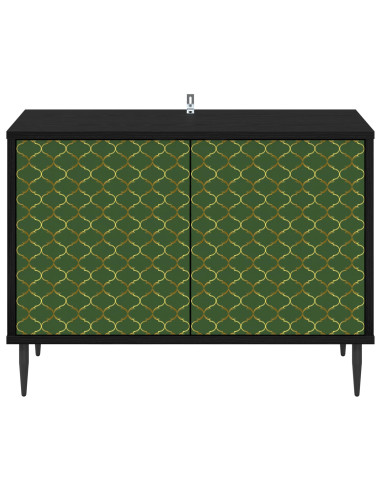 Mobile TV GELEEN 69 x 33 x 50,5 cm Rovere Nero