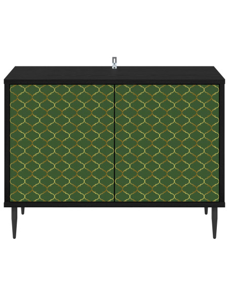 Mobile TV GELEEN 69 x 33 x 50,5 cm Rovere Nero