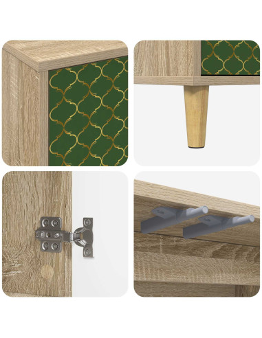 Mobile TV GELEEN 102 x 33 x 50 cm Sonoma Legno ingegnerizzato