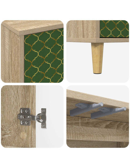 Mobile TV GELEEN 102 x 33 x 50 cm Sonoma Legno ingegnerizzato