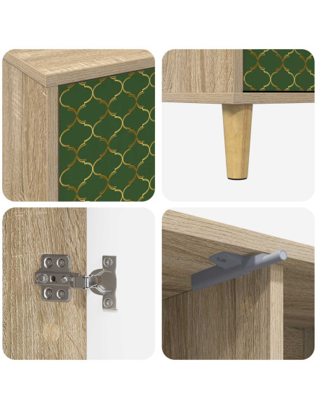Mobile TV GELEEN 102 x 33 x 50 cm Sonoma Legno ingegnerizzato