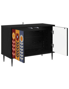 Mobile TV ESSEN 69 x 33 x 50,5 cm Rovere Nero 2