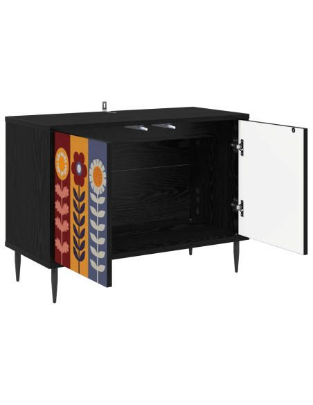 Mobile TV ESSEN 69 x 33 x 50,5 cm Rovere Nero