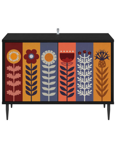 Mobile TV ESSEN 69 x 33 x 50,5 cm Rovere Nero