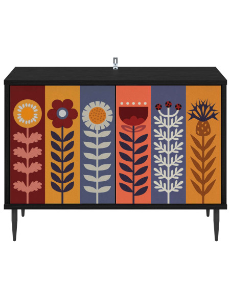 Mobile TV ESSEN 69 x 33 x 50,5 cm Rovere Nero