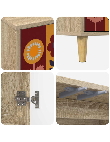 Mobile TV ESSEN 69 x 33 x 50 cm Sonoma Legno ingegnerizzato