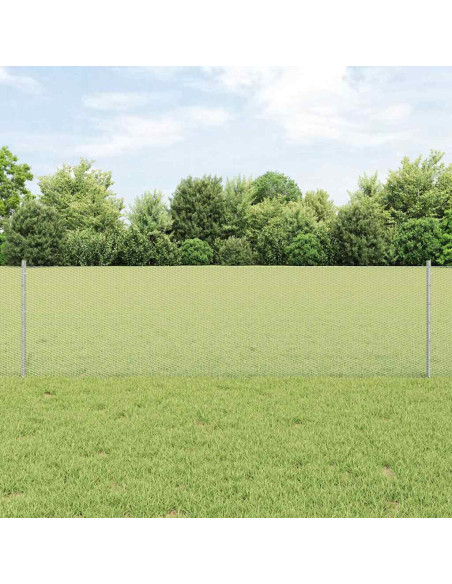 Recinzione esagonale con palo 100 x 0,6 m Acciaio zincato Rete