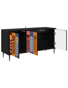 Mobile TV ESSEN 102 x 33 x 51 cm Rovere Nero 2