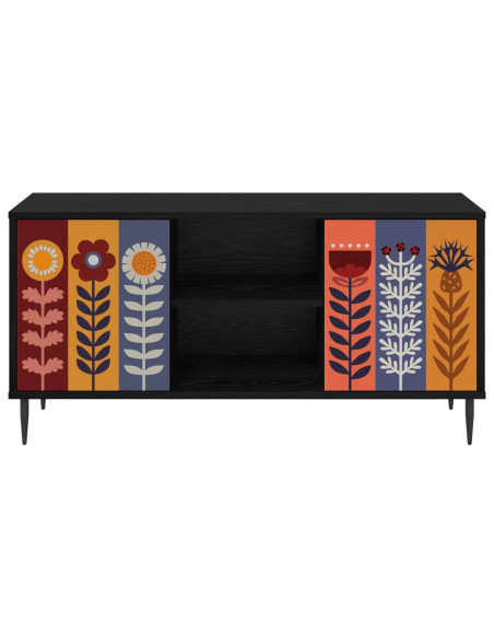 Mobile TV ESSEN 102 x 33 x 51 cm Rovere Nero