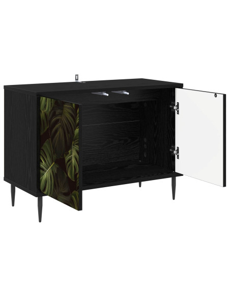 Mobile TV ELBURG 69 x 33 x 50,5 cm Rovere Nero