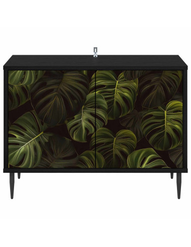 Mobile TV ELBURG 69 x 33 x 50,5 cm Rovere Nero