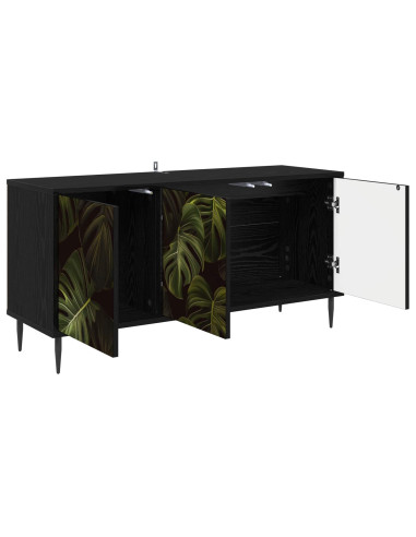Mobile TV ELBURG 102 x 33 x 51 cm Rovere Nero