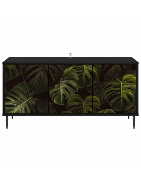 Mobile TV ELBURG 102 x 33 x 51 cm Rovere Nero