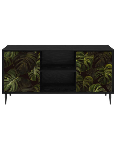 Mobile TV ELBURG 102 x 33 x 51 cm Rovere Nero