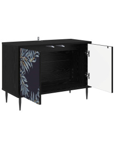Mobile TV DOKKUM 69 x 33 x 50,5 cm Rovere Nero 2
