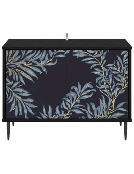 Mobile TV DOKKUM 69 x 33 x 50,5 cm Rovere Nero