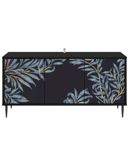 Mobile TV DOKKUM 102 x 33 x 51 cm Rovere Nero