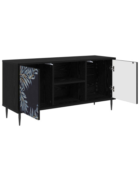 Mobile TV DOKKUM 102 x 33 x 51 cm Rovere Nero