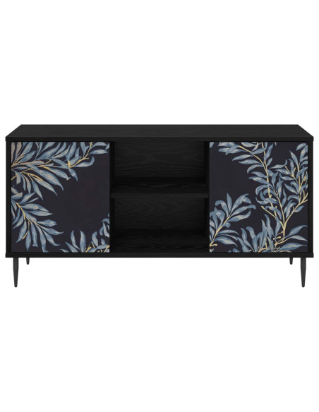 Mobile TV DOKKUM 102 x 33 x 51 cm Rovere Nero