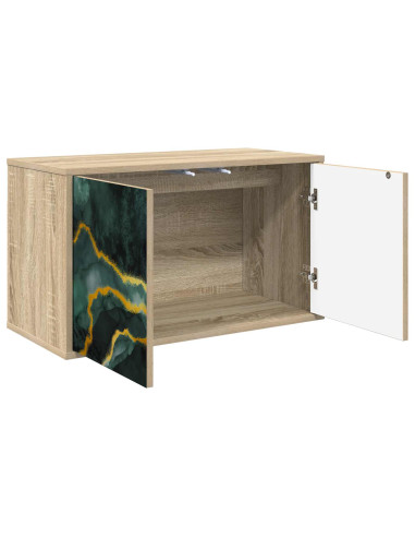 Mobile TV da Parete WIJHE 69 x 33 x 40 cm Rovere Sonoma