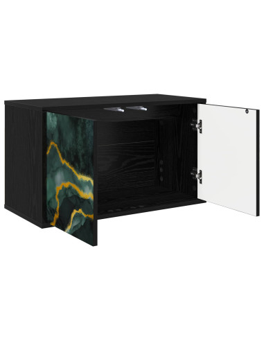 Mobile TV da Parete WIJHE 69 x 33 x 40 cm Rovere Nero