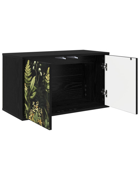 Mobile TV da Parete RHENEN 69 x 33 x 40 cm Rovere Nero